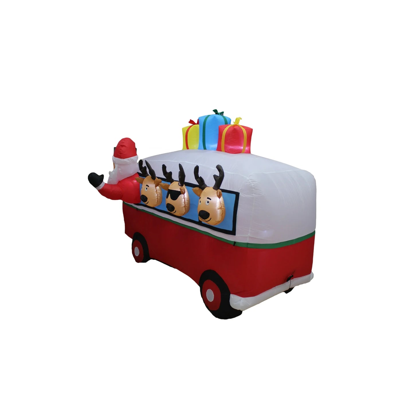 7 ft wide Inflatable Vintage Holiday Bus