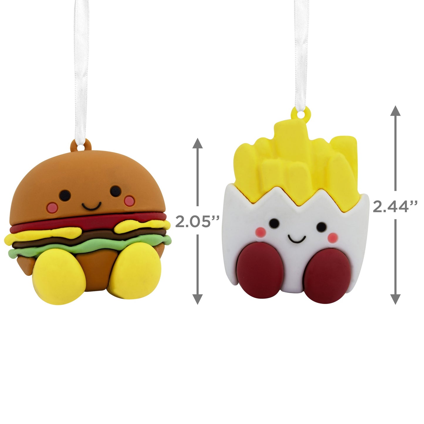 Hallmark Better Together Burger and Fries Christmas Ornament, 0.06lbs