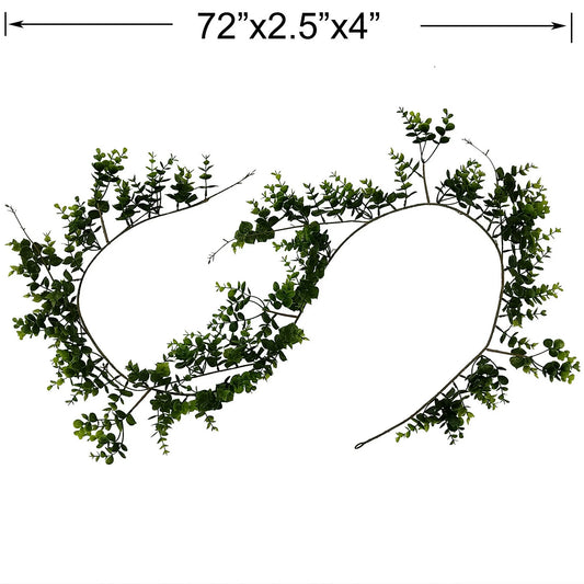 Mainstays 6 ft. Artificial Boxwood Garland, Green, for Everyday Decoration Use