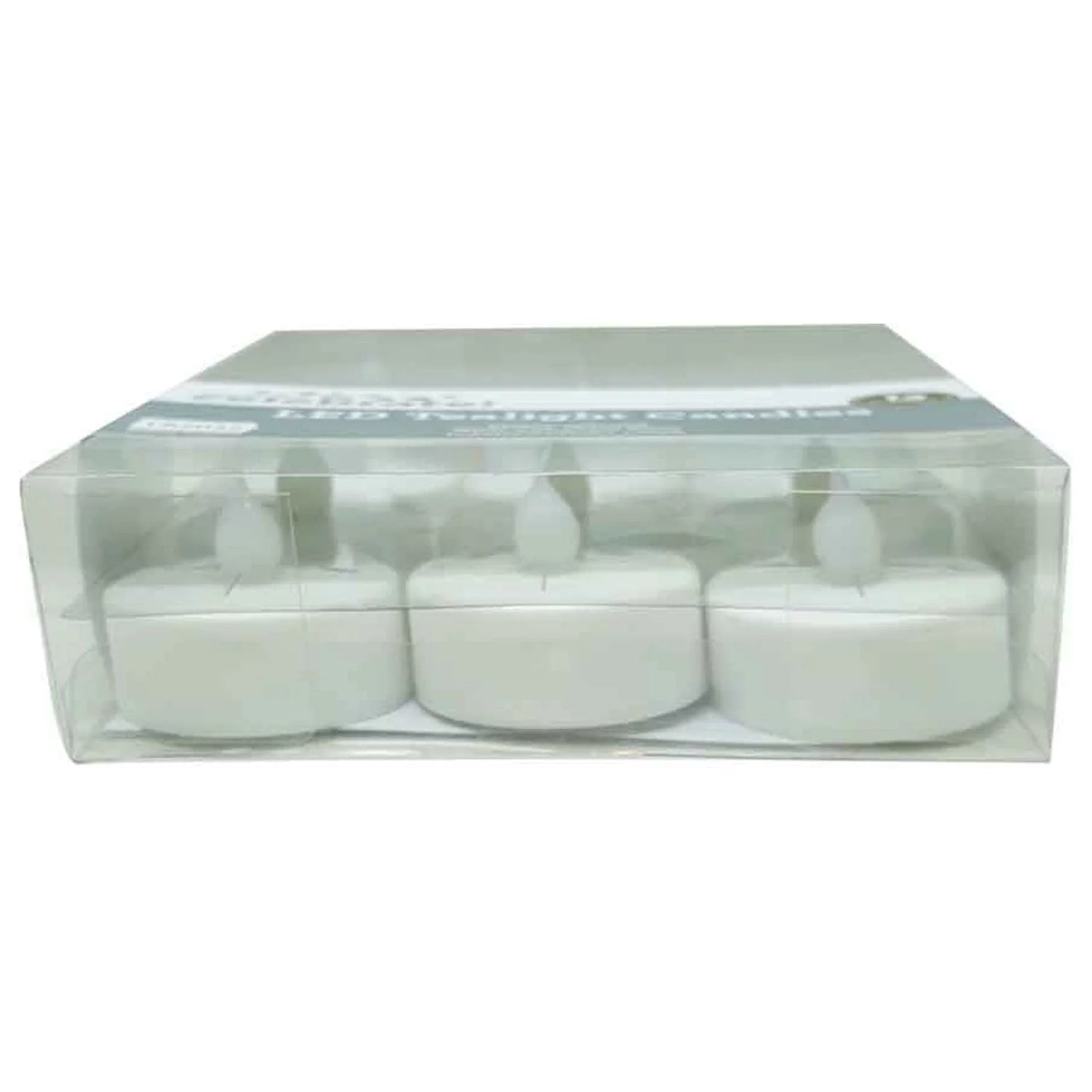 Way to Celebrate Flameless LED Tealights, White, Set of 12