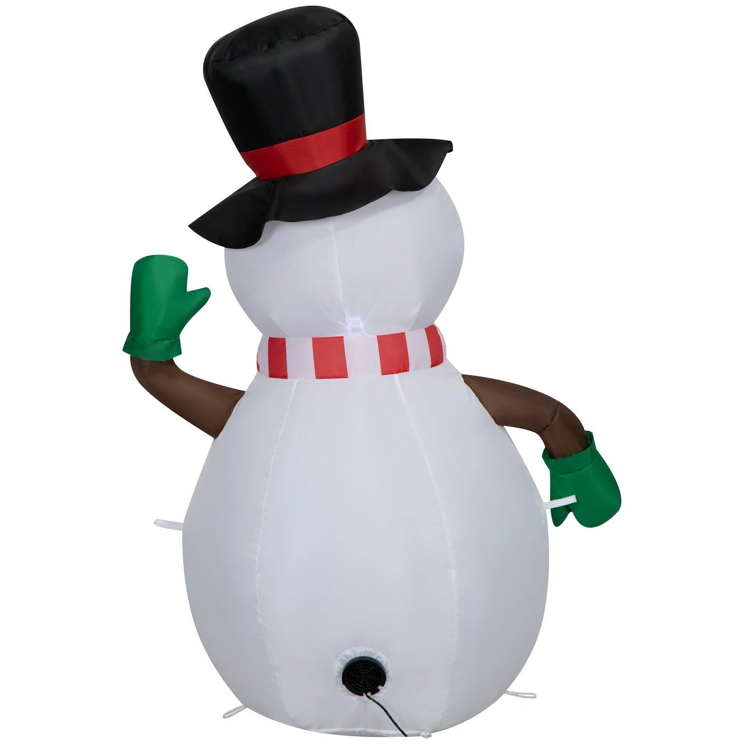 New Christmas Airblown Inflatables Yard Decoration Snowman with Top Hat, 3.5 ft